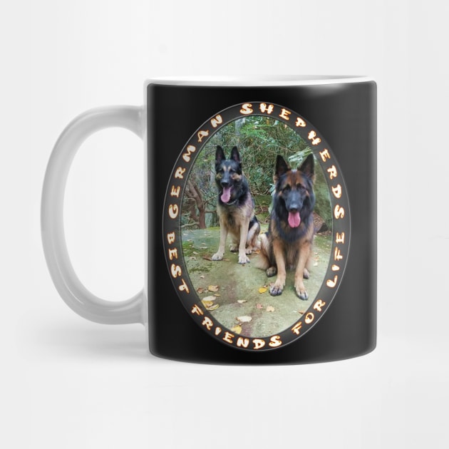 German Shepherds - Best Friends For Life by CDC Gold Designs
